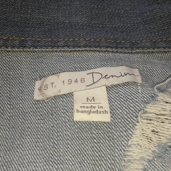 Cato Distressed "Wild At 💛" Denim Jacket - Picture 7 of 7